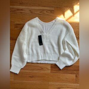 NWT LULU’S ISLAND FERRY CREAM SWEATER